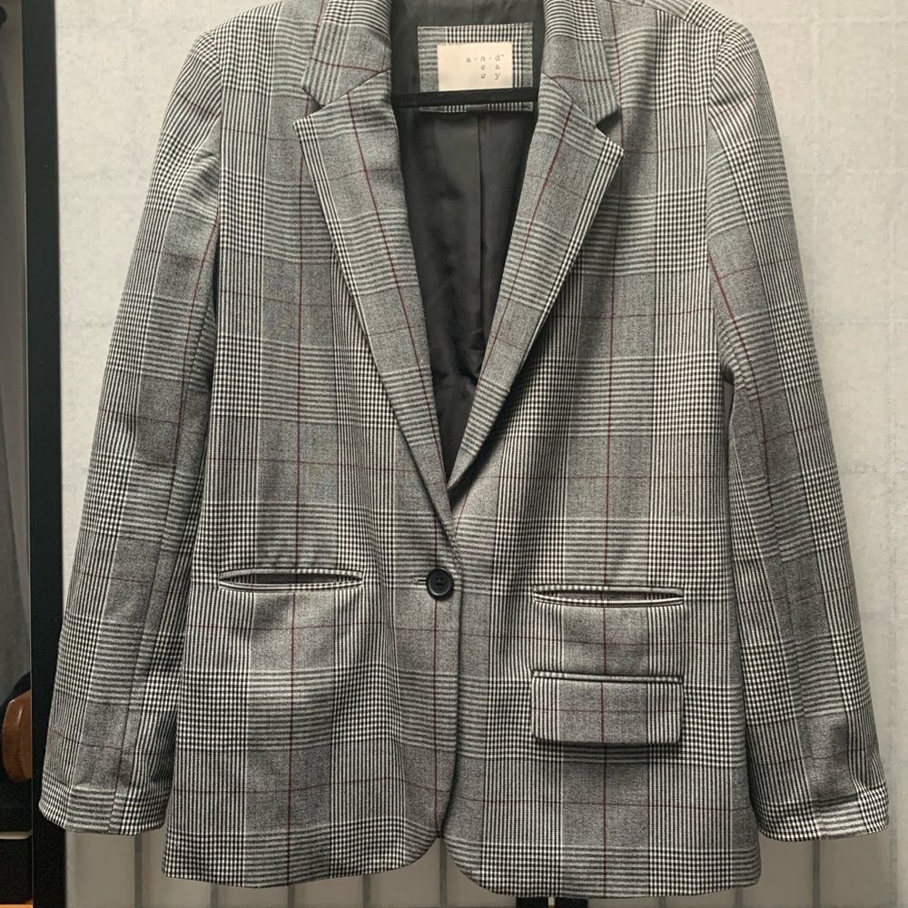 Plaid Blazer - Size 4